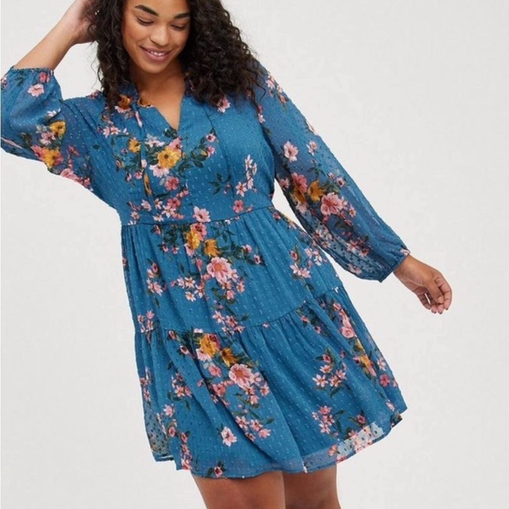 torrid Mini Chiffon Skater Dress Size 4X